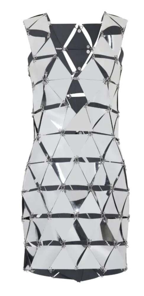 Rabanne Embellished Sleeveless Mini Dress